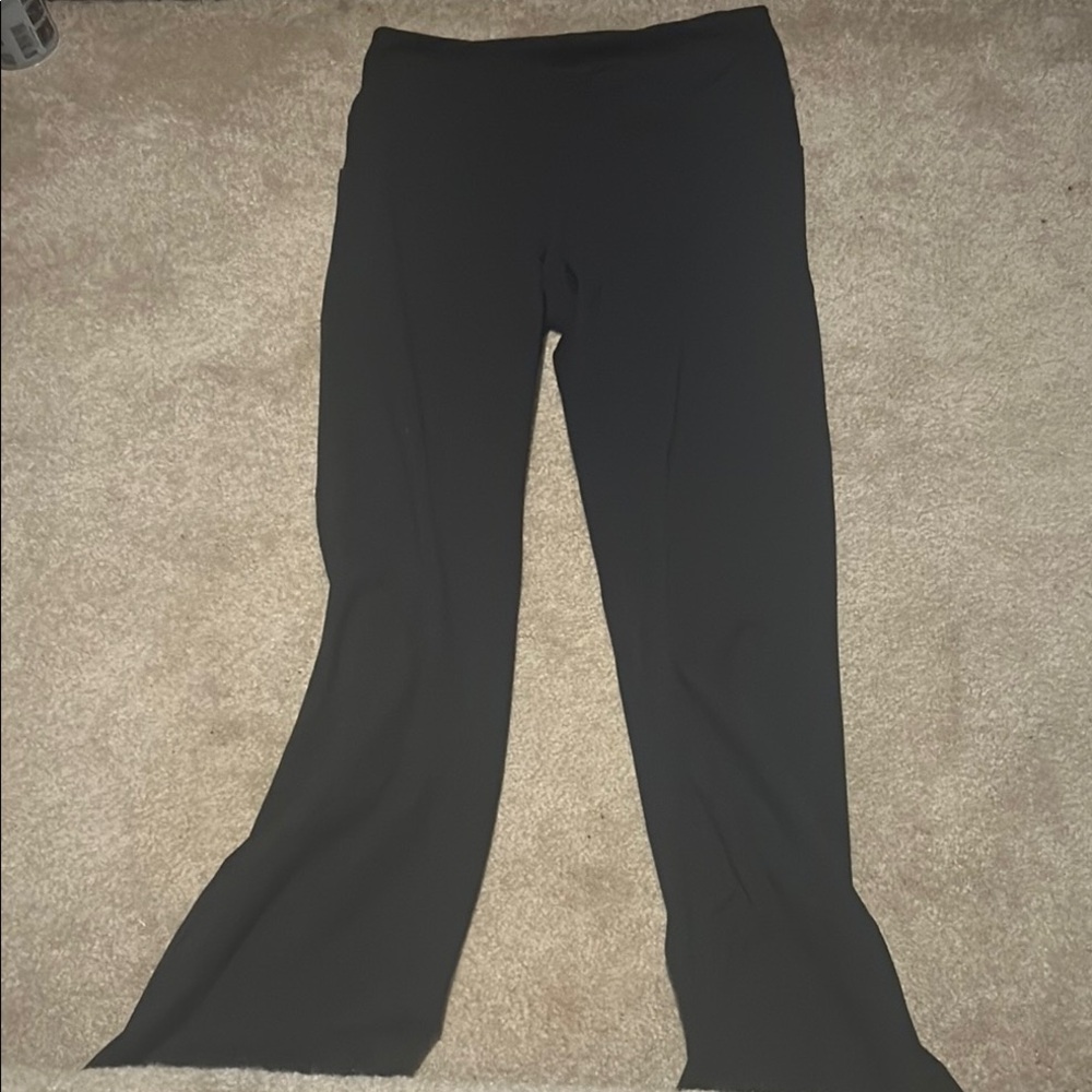 GAIAM Black Boot Cut Flare Pants